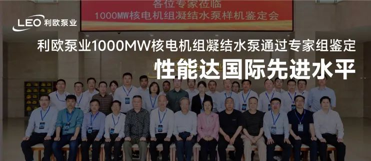 性能達(dá)國際先進(jìn)水平 | 利歐泵業(yè)1000MW核電機(jī)組凝結(jié)水泵通過中通協(xié)專家組鑒定